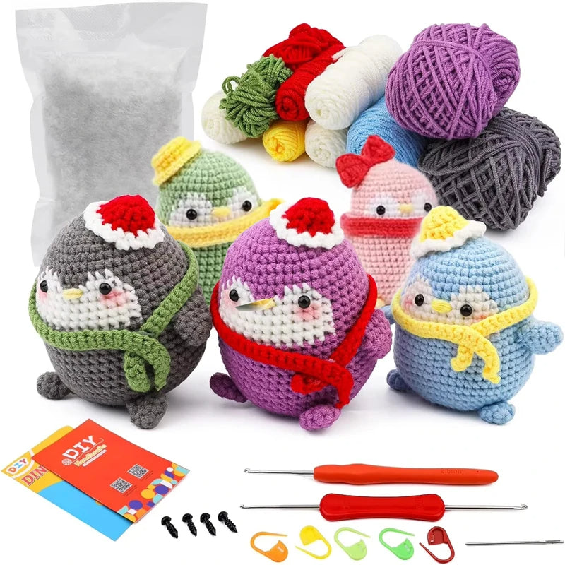 Penguin DIY Crochet Kit