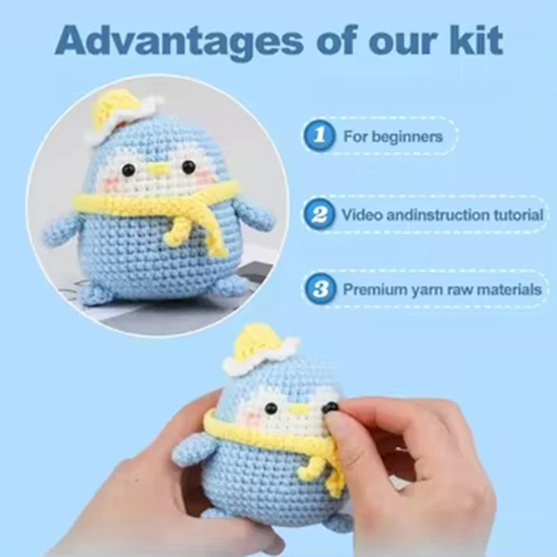 Penguin DIY Crochet Kit