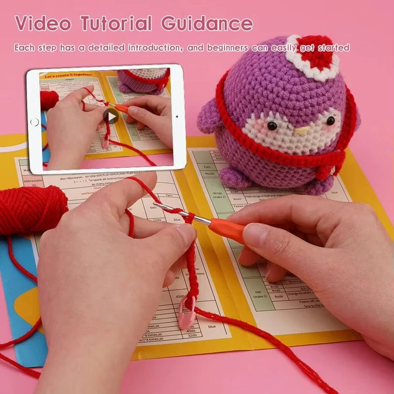 Penguin DIY Crochet Kit