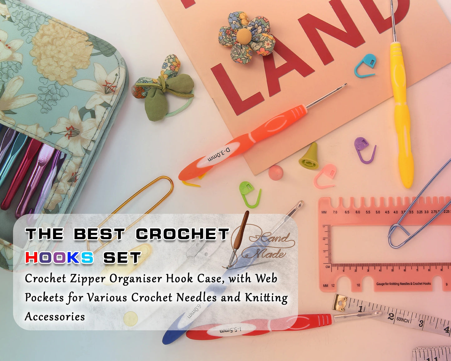 Floral Crochet Hook Set