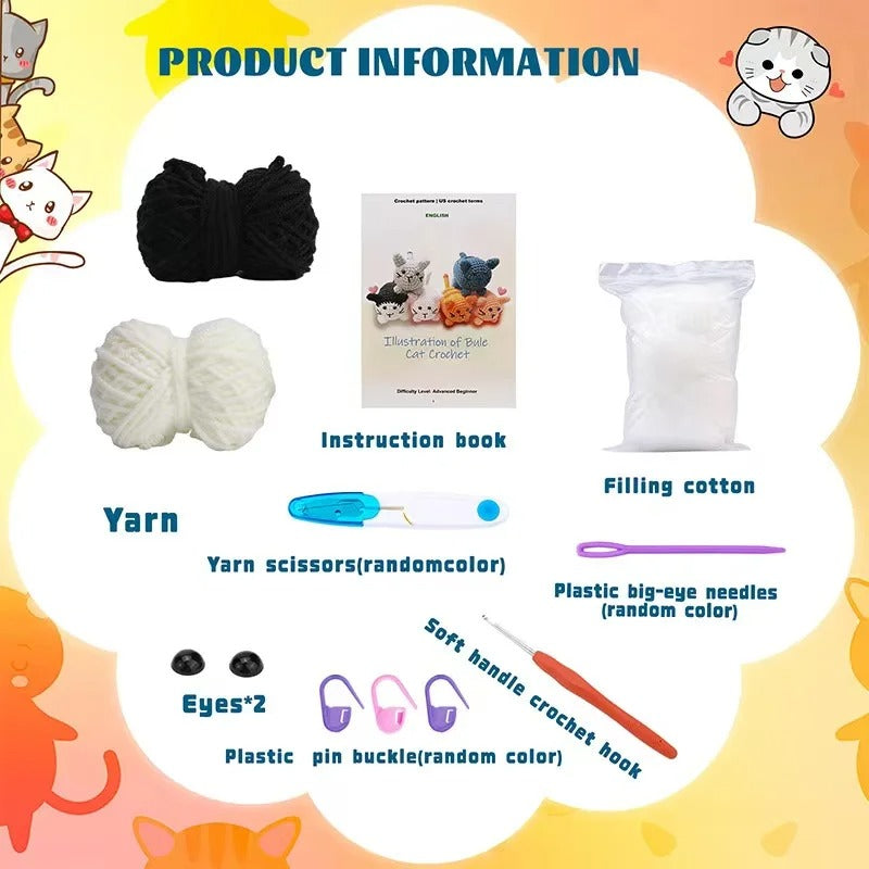 Cat DIY Crochet Kit