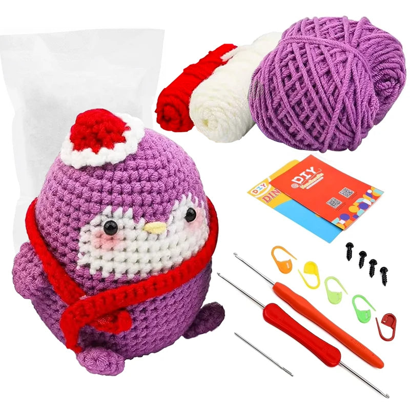 Penguin DIY Crochet Kit