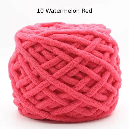 Chunky Chenille Polyester Yarn - 100g
