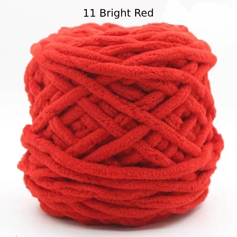 Chunky Chenille Polyester Yarn - 100g