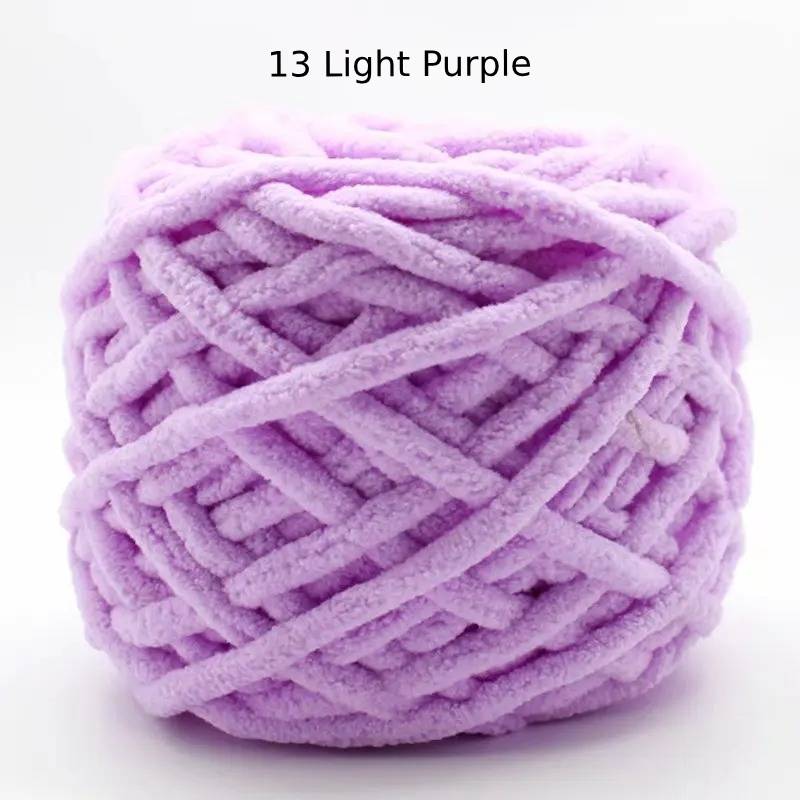 Chunky Chenille Polyester Yarn - 100g