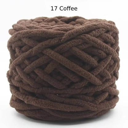 Chunky Chenille Polyester Yarn - 100g