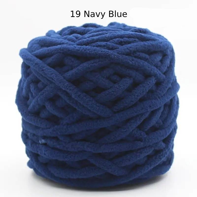 Chunky Chenille Polyester Yarn - 100g