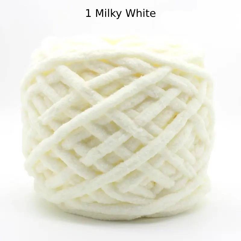 Chunky Chenille Polyester Yarn - 100g