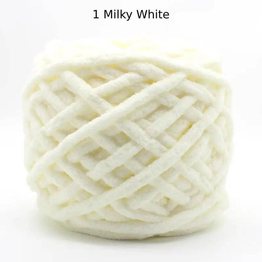 Chunky Chenille Polyester Yarn - 100g
