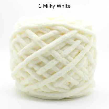 Chunky Chenille Polyester Yarn - 100g