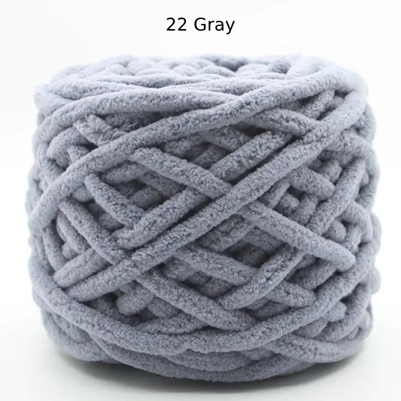 Chunky Chenille Polyester Yarn - 100g