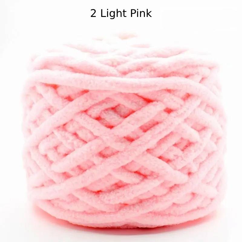 Chunky Chenille Polyester Yarn - 100g