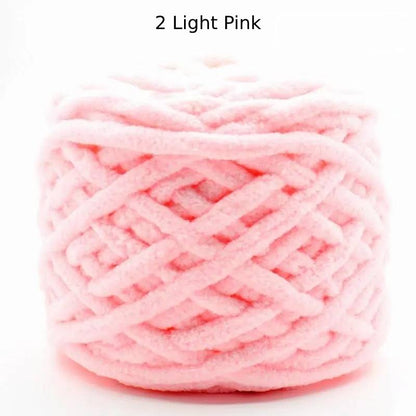 Chunky Chenille Polyester Yarn - 100g