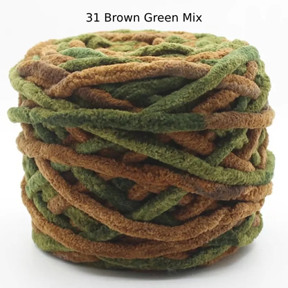 Chunky Chenille Polyester Yarn - 100g