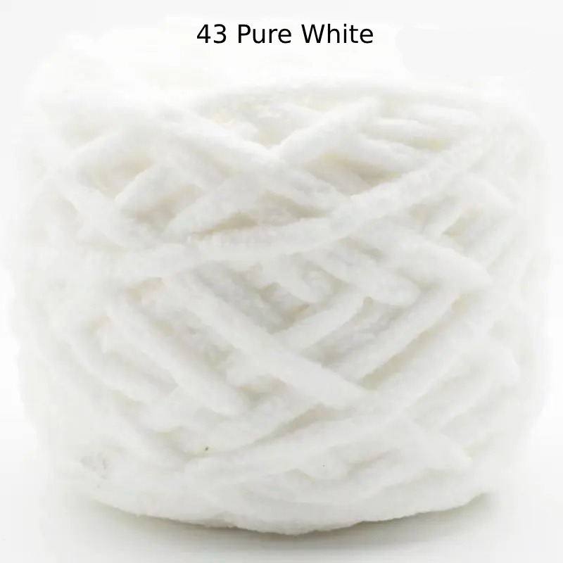 Chunky Chenille Polyester Yarn - 100g
