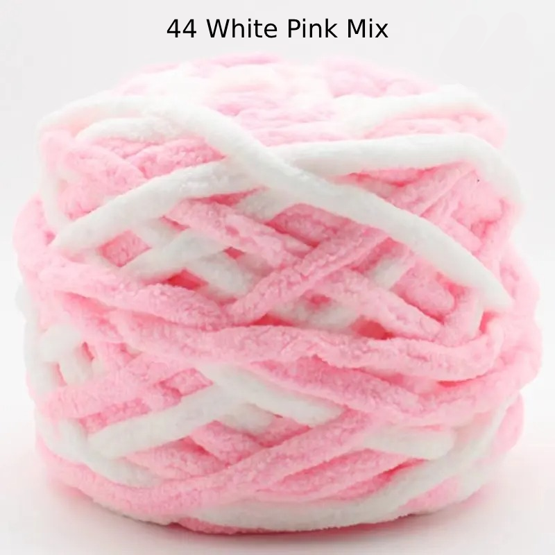 Chunky Chenille Polyester Yarn - 100g
