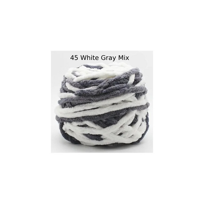 Chunky Chenille Polyester Yarn - 100g