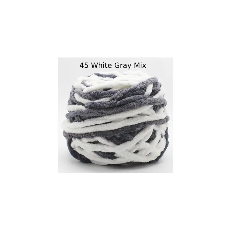 Chunky Chenille Polyester Yarn - 100g