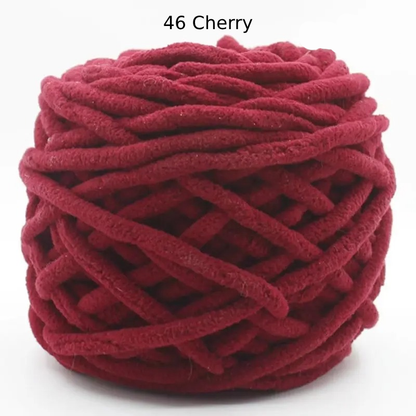 Chunky Chenille Polyester Yarn - 100g
