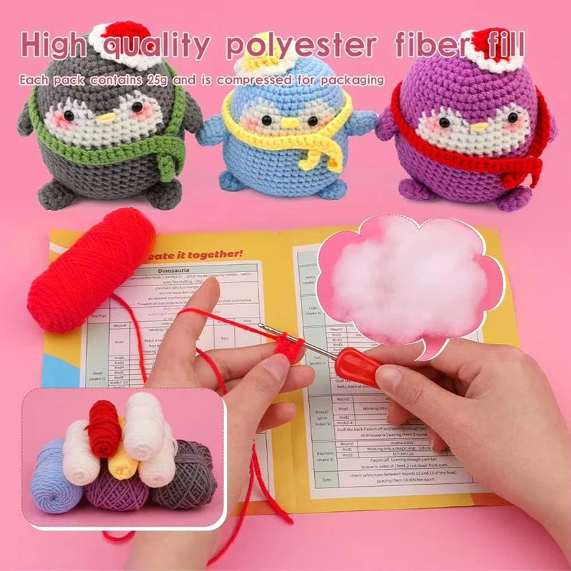Penguin DIY Crochet Kit
