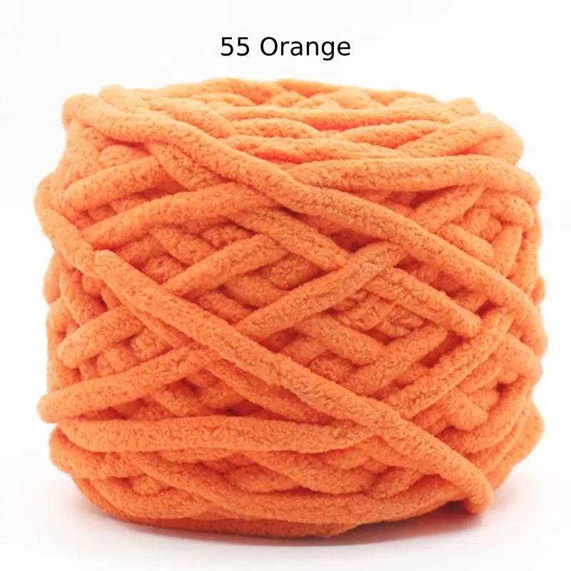 Chunky Chenille Polyester Yarn - 100g