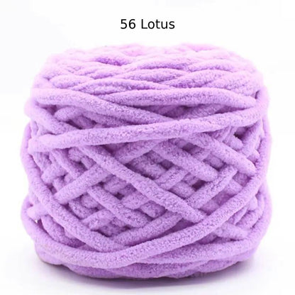Chunky Chenille Polyester Yarn - 100g
