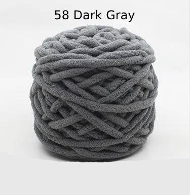 Chunky Chenille Polyester Yarn - 100g