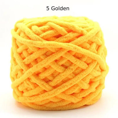 Chunky Chenille Polyester Yarn - 100g