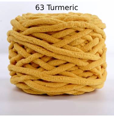 Chunky Chenille Polyester Yarn - 100g