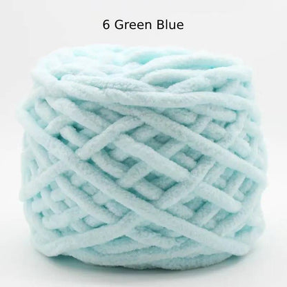 Chunky Chenille Polyester Yarn - 100g