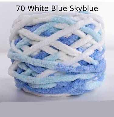 Chunky Chenille Polyester Yarn - 100g