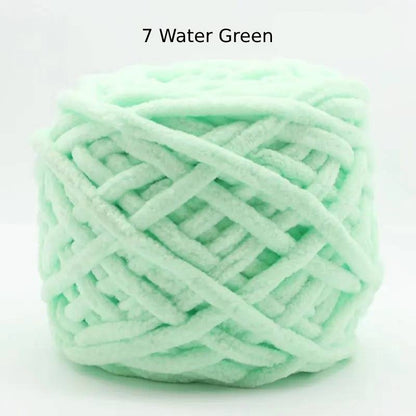 Chunky Chenille Polyester Yarn - 100g