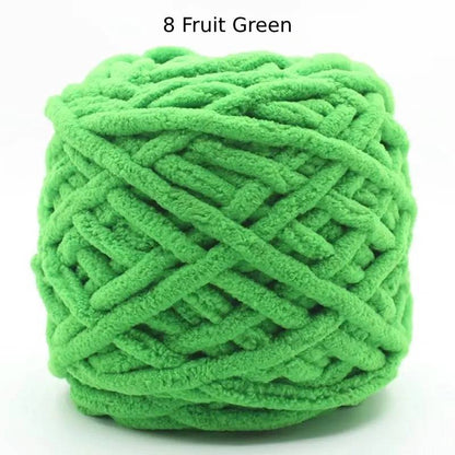 Chunky Chenille Polyester Yarn - 100g
