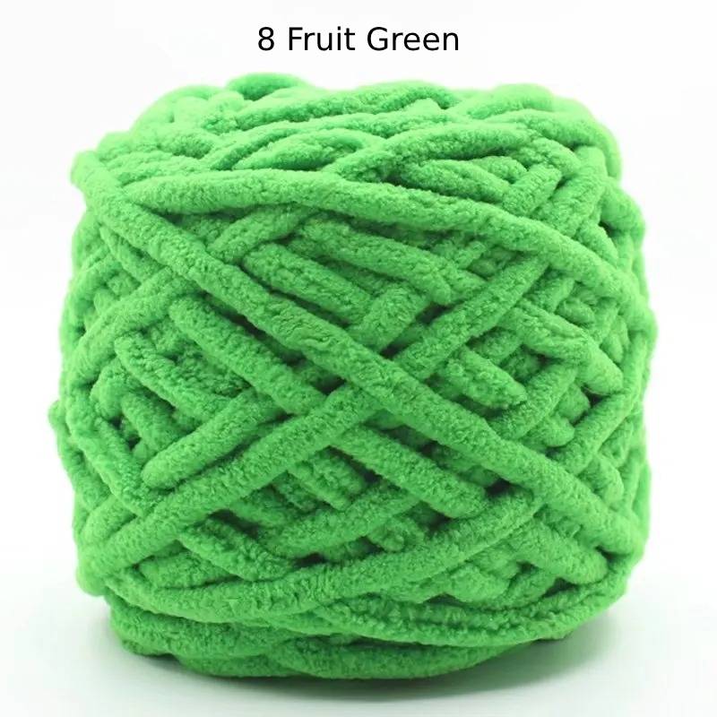 Chunky Chenille Polyester Yarn - 100g