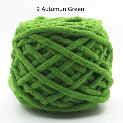 Chunky Chenille Polyester Yarn - 100g